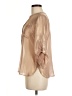 Apt. 9 100% Polyester Metallic Tan 3/4 Sleeve Blouse Size M (petite) - photo 5