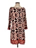 Laundry by Design Print Brown Casual Dress Size 4 - photo 1