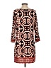 Laundry by Design Print Brown Casual Dress Size 4 - photo 2