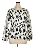 Alfani 100% Polyester Ivory Long Sleeve Blouse Size XL - photo 1