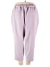 Evri Solid Purple Casual Pants Size 24W - photo 2