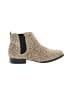 Old Navy Animal Print Tan Ankle Boots Size 8 - photo 1