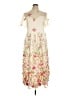 Unbranded 100% Polyester Floral Ivory Cocktail Dress Size 1X - photo 1