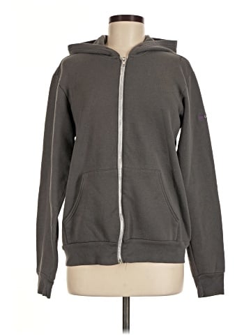 Canvas Zip Up Hoodie (view 1)