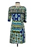 Bethany Print Blue Casual Dress Size S - photo 2