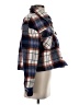 Bagatelle Plaid Blue Long Sleeve Blouse Size S - photo 4