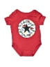 Converse Stars Red Short Sleeve Onesie 0-3 MO / 3 MO - photo 1