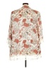 Belle Du Jour 100% Polyester Ivory Kimono Size 2X - photo 2