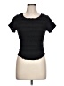 Listicle Black Short Sleeve Top Size L - photo 1