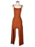 Sienna Sky 100% Polyester Solid Brown Jumpsuit Size S - photo 1