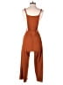 Sienna Sky 100% Polyester Solid Brown Jumpsuit Size S - photo 2