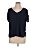 Lily White 100% Polyester Black Short Sleeve Top Size XL - photo 1