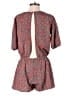 My Story 100% Polyester Paisley Red Romper Size M - photo 2