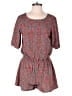 My Story 100% Polyester Paisley Red Romper Size M - photo 1