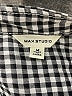 Max Studio Houndstooth Black Sleeveless Button-Down Shirt Size M - photo 7