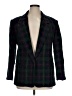 Alfred Dunner 100% Wool Plaid Green Wool Blazer Size 14 - photo 1