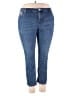 Cj Banks Solid Blue Jeans Size 18 Petite - photo 1