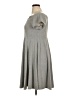 Torrid Solid Gray Casual Dress Size 1X Plus (1) - photo 5