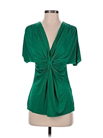 Velvet Short Sleeve Blouse (view 1)