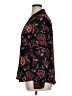 Liz Claiborne 100% Polyester Floral Black Long Sleeve Blouse Size XL - photo 5