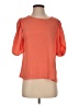 Elodie 100% Polyester Orange Short Sleeve Blouse Size M - photo 1