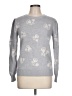 Rebecca Taylor Floral Silver Pullover Sweater Size L - photo 1