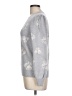 Rebecca Taylor Floral Silver Pullover Sweater Size L - photo 5