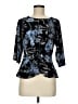 Assorted Brands Black 3/4 Sleeve Blouse Size M - photo 1