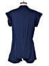 Blue Blush 100% Cotton Solid Blue Romper Size Lg  - photo 2