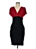 En Focus Studio Color Block Red Cocktail Dress Size 6 - photo 1
