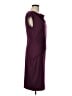 Chaps Solid Burgundy Cocktail Dress Size 12 - photo 4