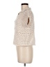 Jessica Simpson Ivory Short Sleeve Blouse Size M - photo 5
