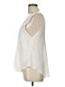 Lush 100% Polyester Ivory Sleeveless Blouse Size L - photo 5