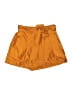 Marie Oliver 100% Polyester Solid Gold Shorts Size 4 - photo 1