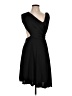 Venus Solid Black Cocktail Dress Size L - photo 1