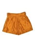 Marie Oliver 100% Polyester Solid Gold Shorts Size 4 - photo 2