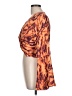 Topshop 100% Polyester Orange Long Sleeve Top Size 10 - photo 5