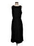 J.Crew 100% Polyester Solid Black Casual Dress Size 8 - photo 1
