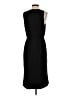 J.Crew 100% Polyester Solid Black Casual Dress Size 8 - photo 2