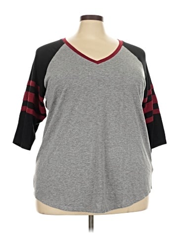 Torrid 3/4 Sleeve T-Shirt (view 1)
