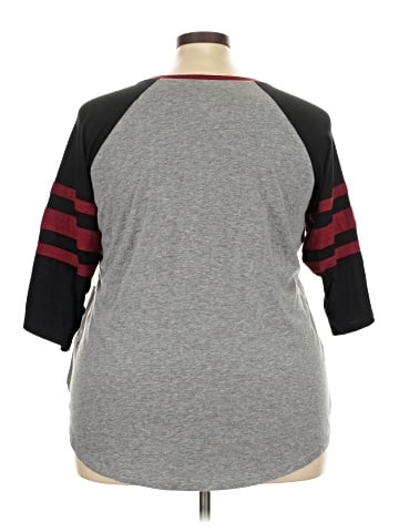 Torrid 3/4 Sleeve T-Shirt (view 2)