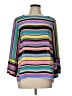 Counterparts 100% Polyester Stripes Pink 3/4 Sleeve Top Size L - photo 1