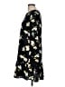 Halogen 100% Polyester Print Black Casual Dress Size Med Petite - photo 5