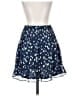 Aqua 100% Polyester Floral Blue Casual Skirt Size XS - photo 1