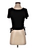 REORIA Black Short Sleeve Top Size M - photo 1
