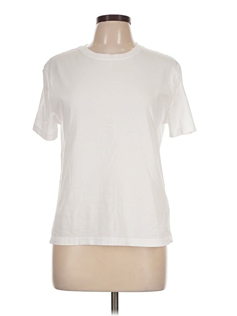 Pre-owned Zara Short Sleeve T-shirt In Ivory