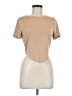 Tiger Mist Tan Short Sleeve Top Size L - photo 1