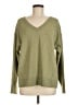 Lucky Brand Solid Green Pullover Sweater Size M - photo 1