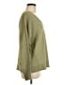 Lucky Brand Solid Green Pullover Sweater Size M - photo 4