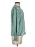 Shein 100% Polyester Polka Dots Teal Long Sleeve Blouse Size M - photo 4